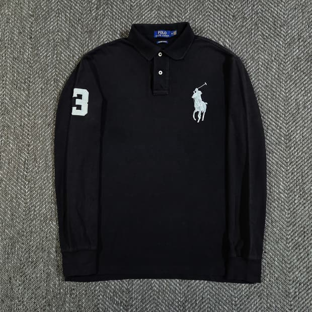 폴로 랄프로렌 블랙 빅포니 롱슬리브
