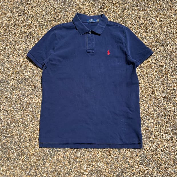 폴로(POLO RalphLauren) 네이비 반팔 카라티