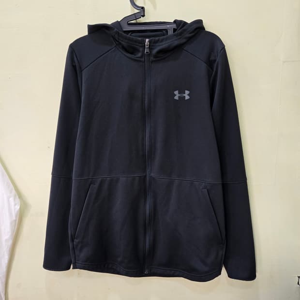 [M] 언더아머 FW19 베이직 후드 집업 (블랙)