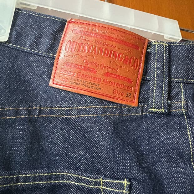 아웃스탠딩 x MUT lab WWII Selvedge 데님 팬츠 인디고M