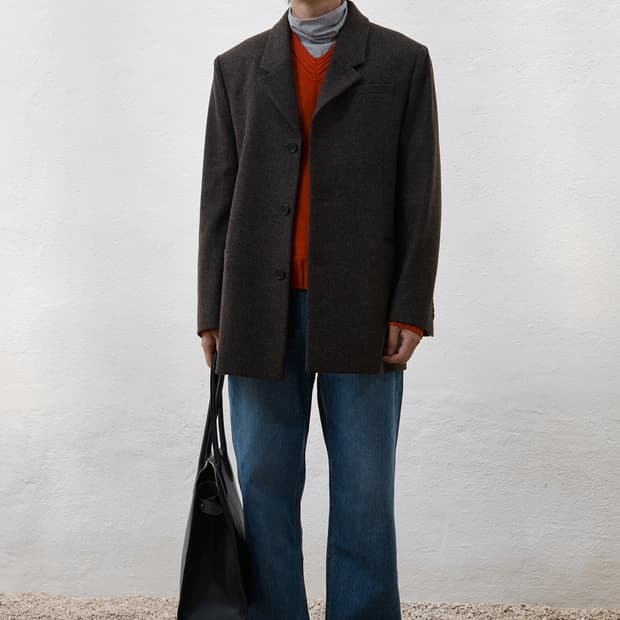 YOUTH 유스 Heavy Wool Half Coat