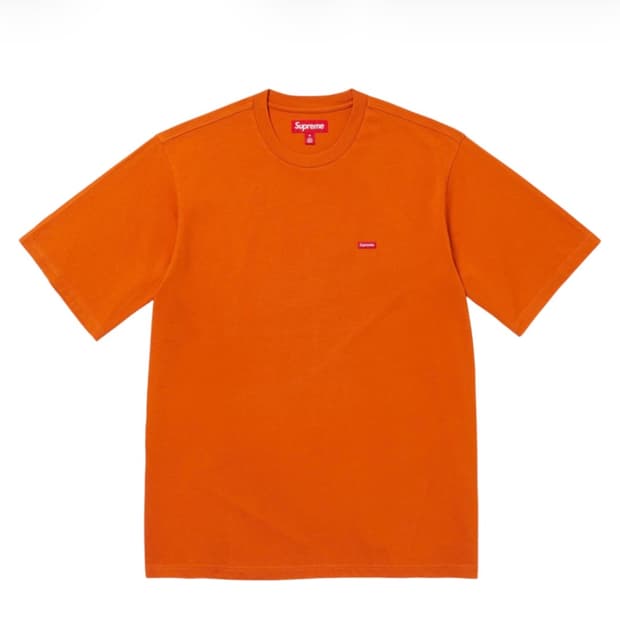 슈프림 스몰 박스 티셔츠 러스트 오렌지 L