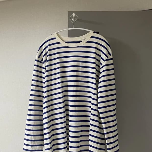 캐피탈 스마일 스트라이프 티셔츠