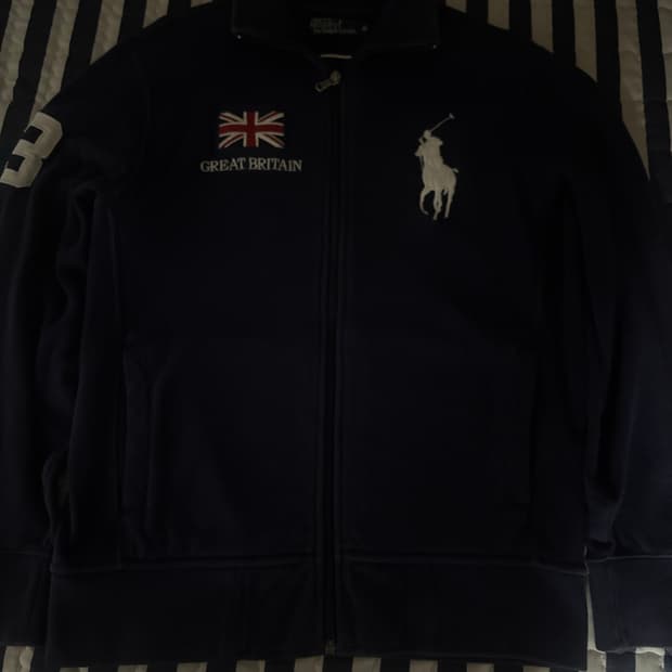 폴로 빅포니 브리튼 집업 M사이즈 네이비