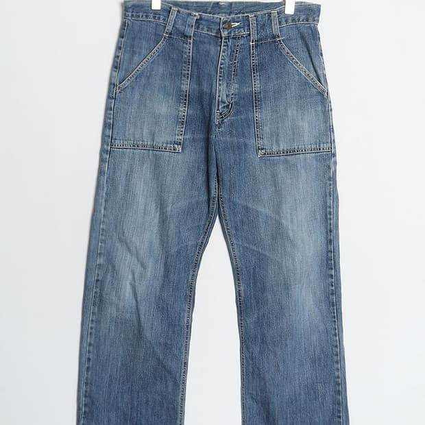 00's UNIQLO Denim Fatigue Pant (32~33)