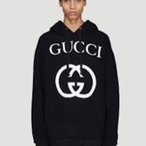 구찌 인터로킹 로고 후드 사이즈 s