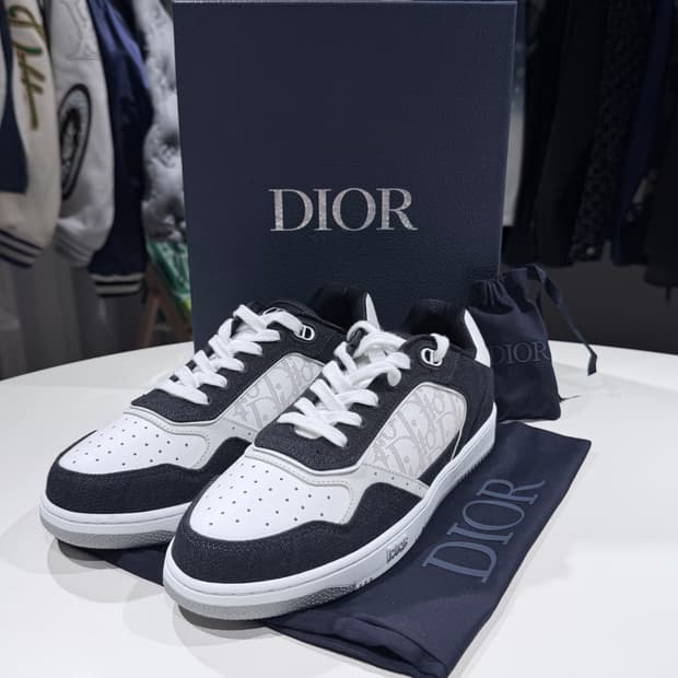 (A+/42) / 디올 갤럭시 B27 블랙 데님 스니커즈