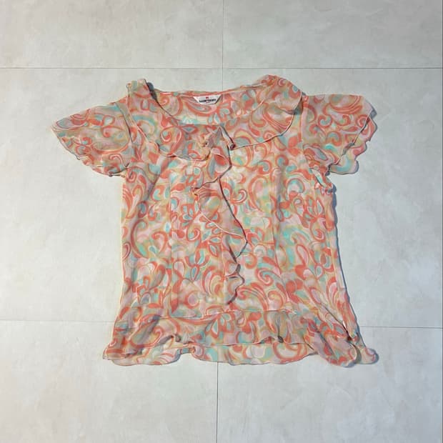 gallery visconti sheer blouse