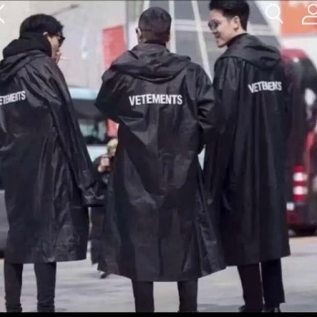 Vetements rain coat
