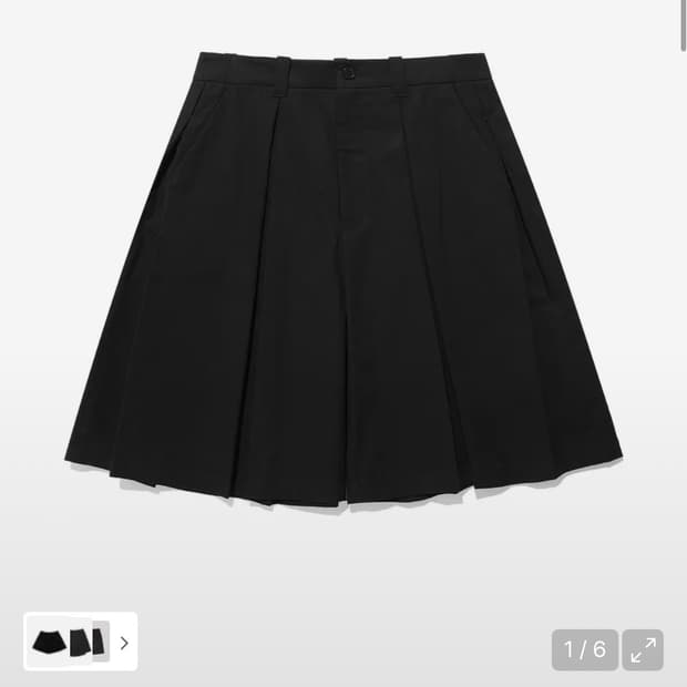 나이스고스트클럽 치마바지 숏츠 DOUBLE PLEATS SHORTS