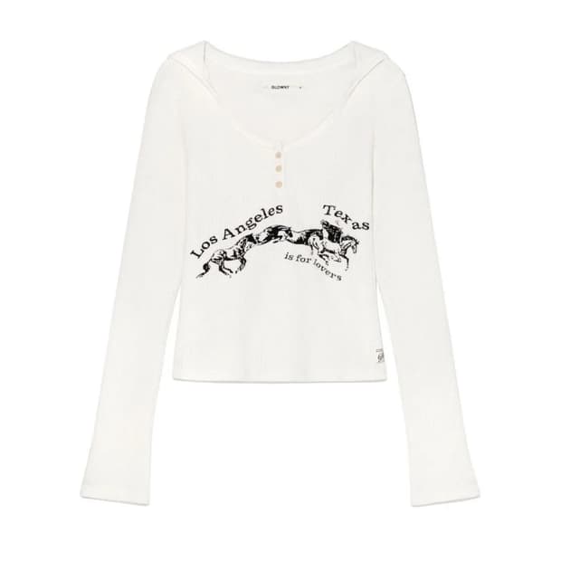 글로니 텍사스 와플 롱 슬리브 M