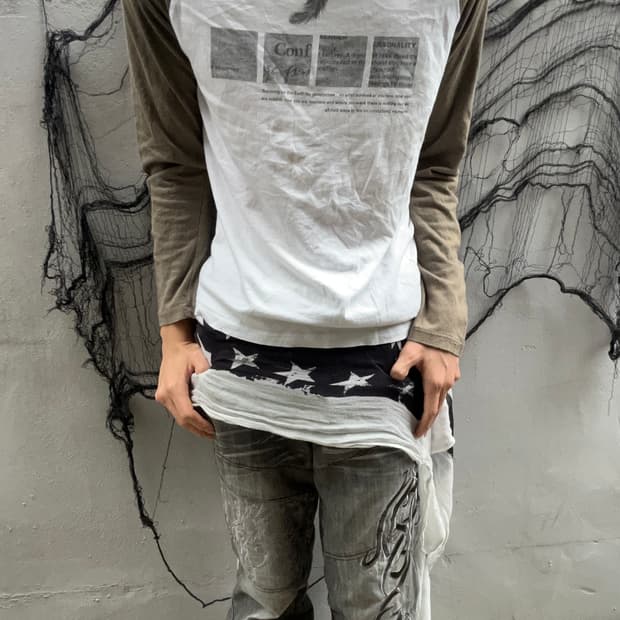 Jpn 00s comme ca ism 트롱프뢰유 깃털 고딕 롱슬리브