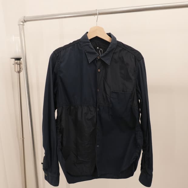 꼼데가르송 옴므 나일론 패치 셔츠