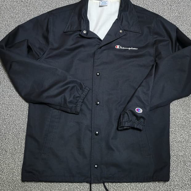챔피온 리버스위브 코치자켓 블랙  M