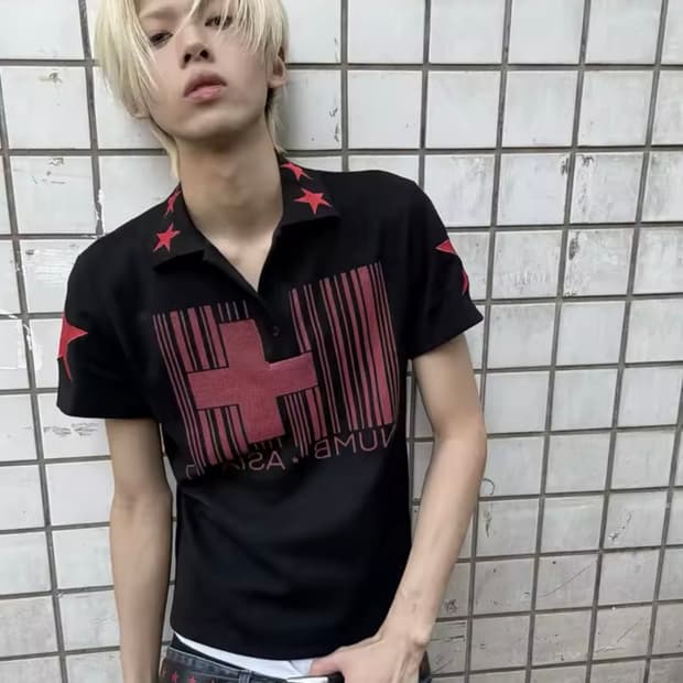 스타 폴로 티셔츠