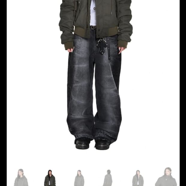 아캄 Button Placket Cotton Ma-1 Jacket 2