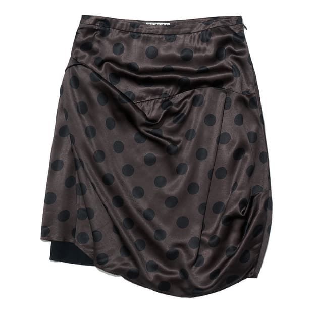 새상품) 파르티멘토 도트 프린트 드레이프 스커트 s사이즈