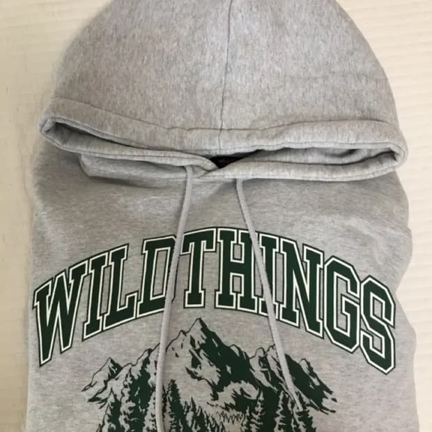 와일드띵스 기모후드티 그레이