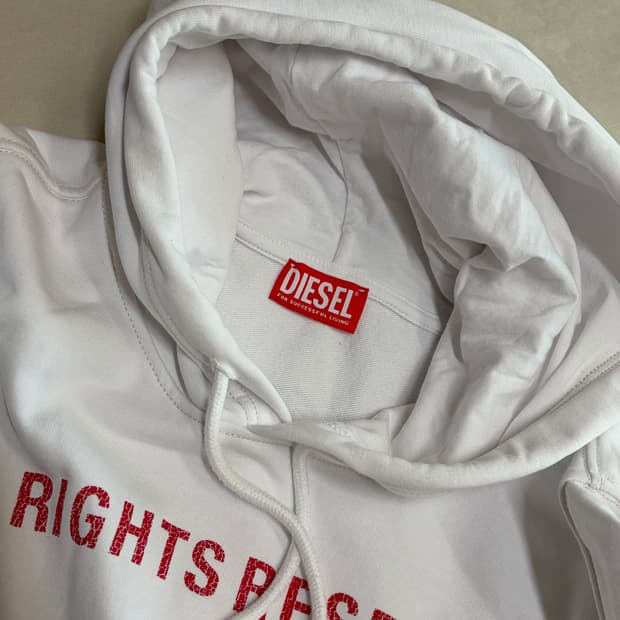 디젤 all rights reserved 후드티