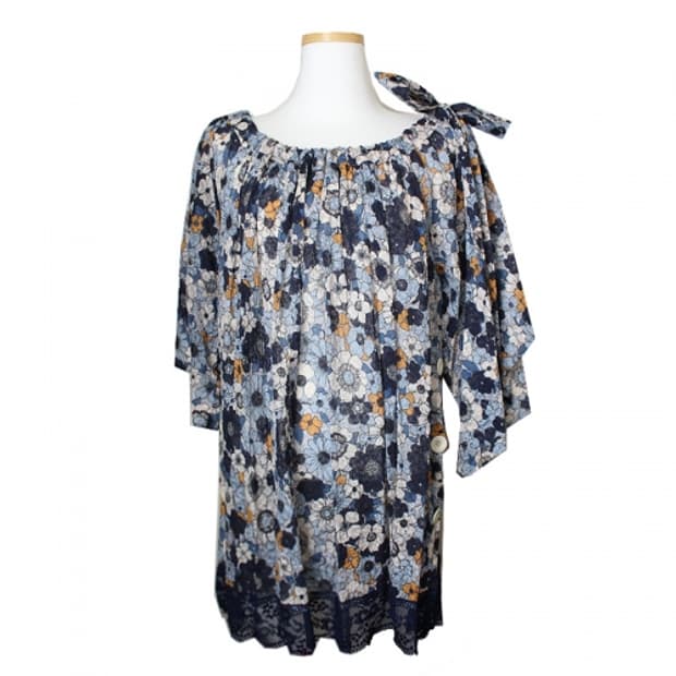 끌로에 순면 플로럴 블라우스 55 77