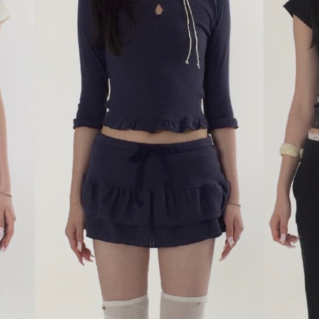 포어링 네이비 셋업 갸루
