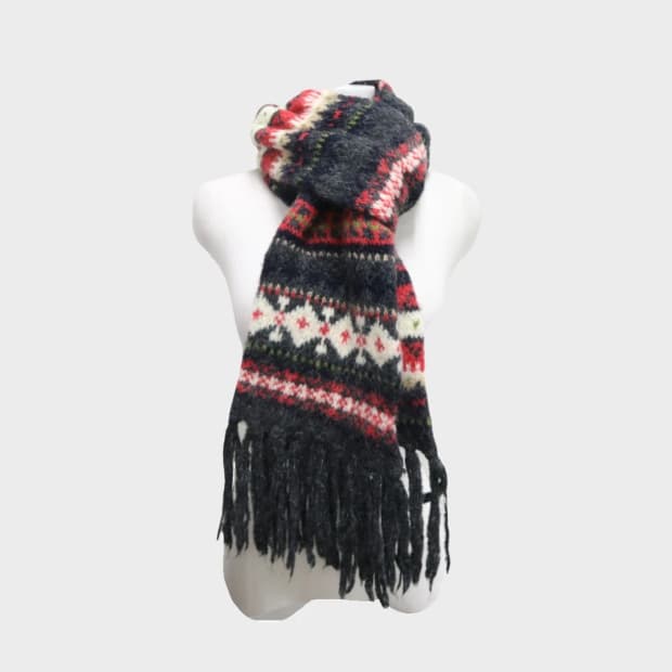  눈꽃 울 혼방 머플러 61594