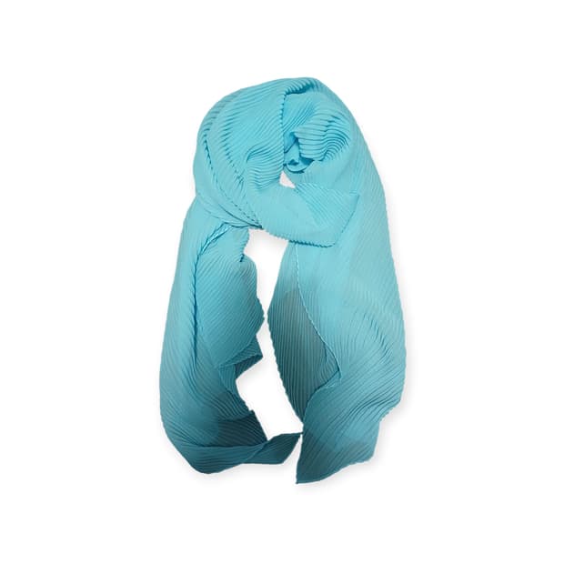 모리걸 하늘빛 주름 스카프 