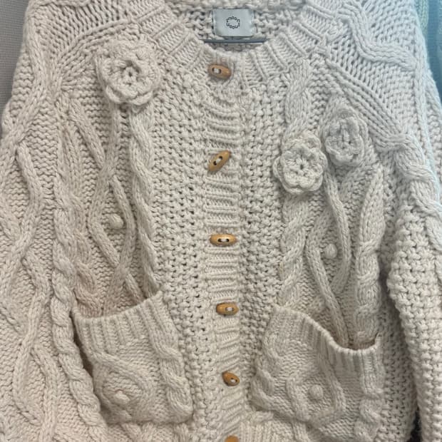 시눈 플라워 니트 가디건 판매