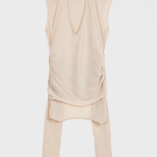 Open yy PLEATS CONVERTIBLE BOLERO TOP