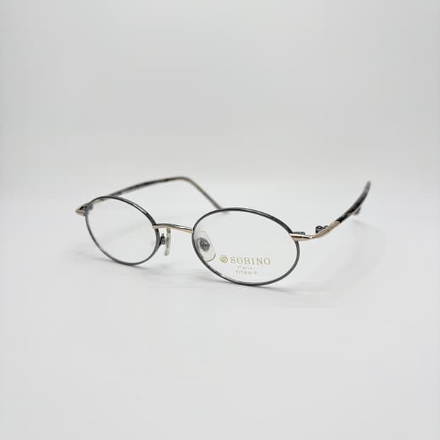 SOBINO 티타늄 그레이 오벌 메탈테