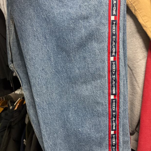 타미힐피거 올드스쿨 사이드라인 팬츠 38/32