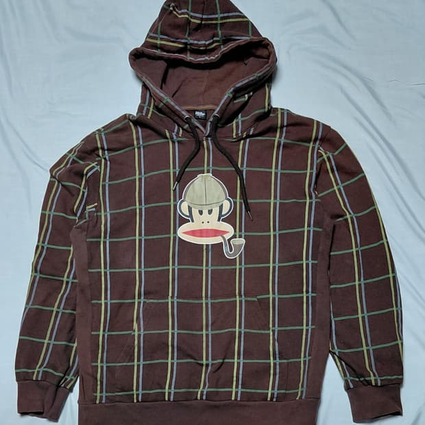 폴 프랭크(Paul Frank) 셜록 홈즈 줄리어스 체크 후드티 L