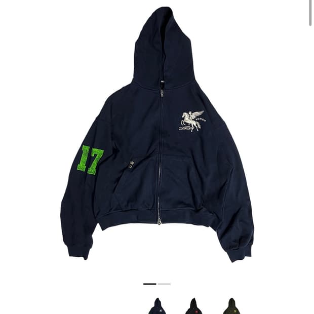 파코서플라이 PACOSPLY 엔젤 후드집업 네이비