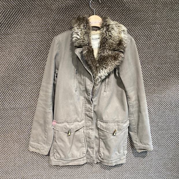 빈티지워싱 퍼자켓