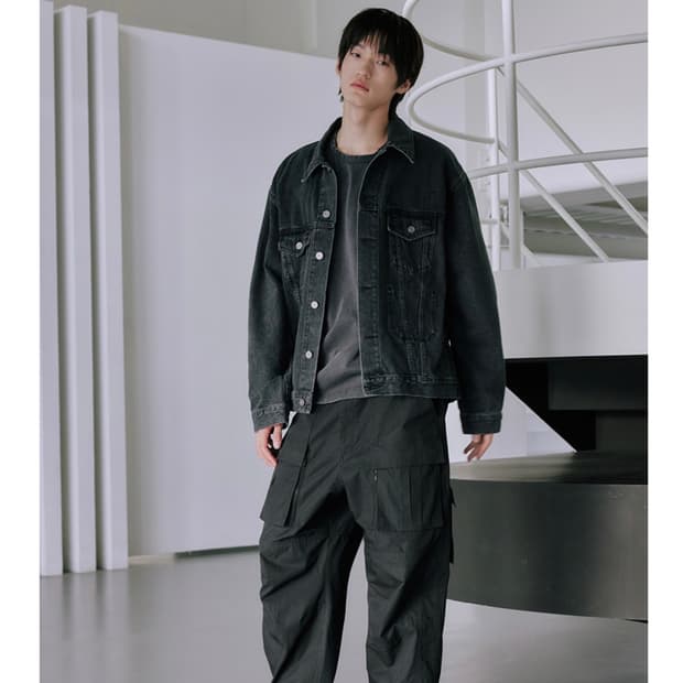 브랜디드 흑청 청자켓 2001 SLOW WORKER DENIM WASH
