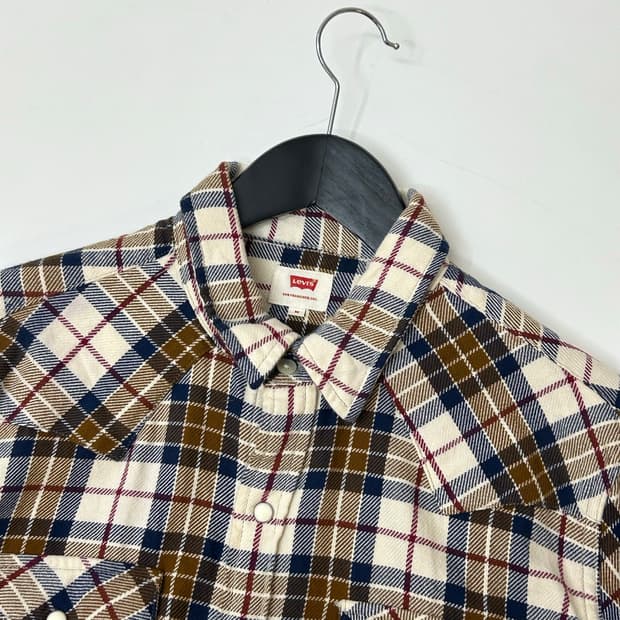 00s Levi's 리바이스 투포켓 웨스턴 체크 셔츠 