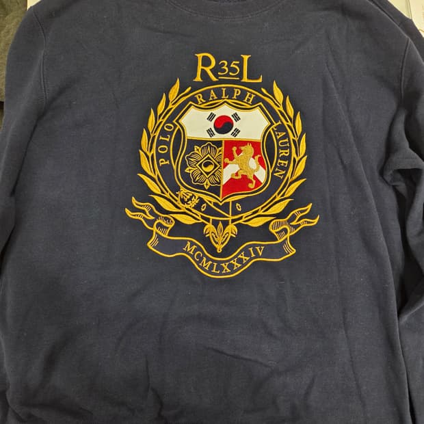 폴로 35주년 코리아 애니버서리 한정판 맨투맨 m 국뽕