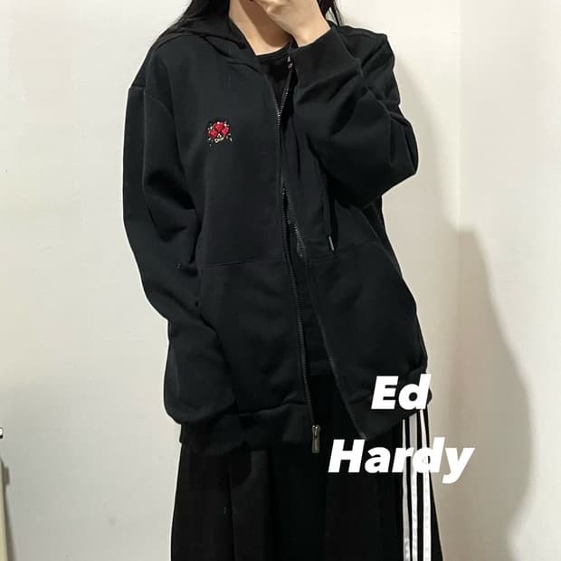 에드하디 자수 후드집업