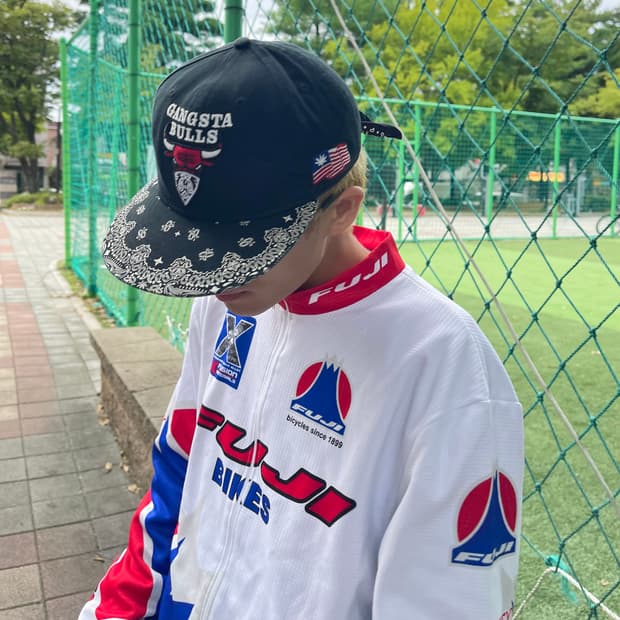 시카고불스 패러디 갱스타불스 페이즐리 캡