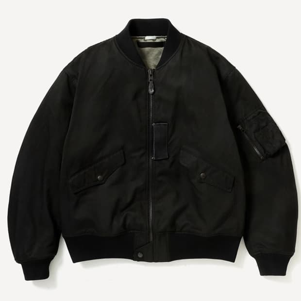 [4] 아프레쎄 빈티지 실크 엘투비 플라이트자켓