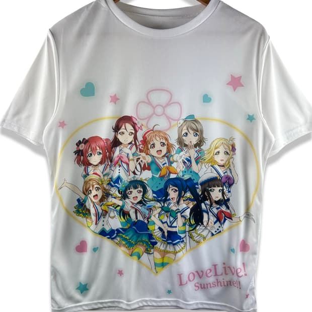 러브 라이브! 선샤인!! Aqours 맴버스 메쉬 티셔츠4222