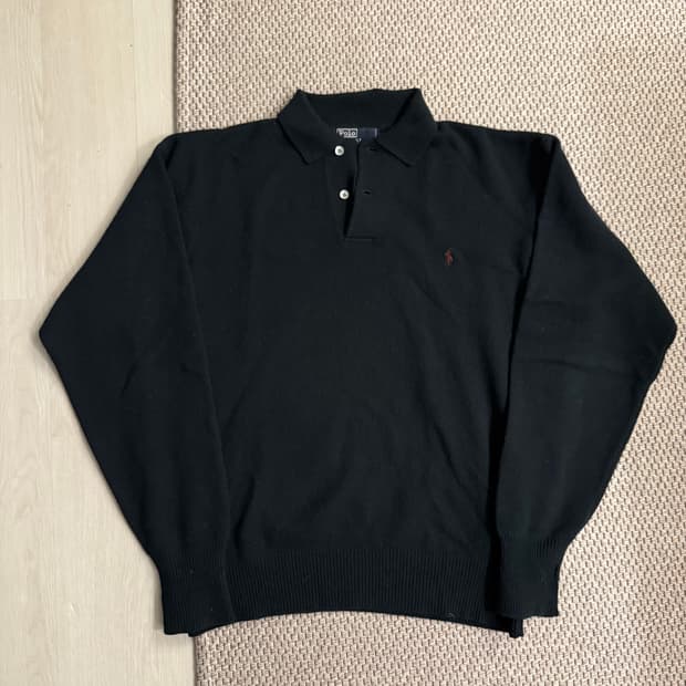 폴로 램스울 pk니트