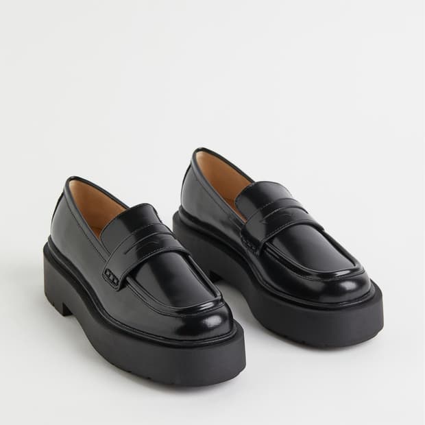 (새상품) H&M 에이치앤앰 로퍼 블랙 36 230