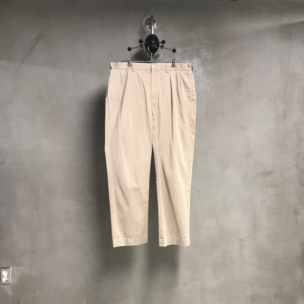 폴로 랄프로렌 베이지 투턱 치노 팬츠 36/32