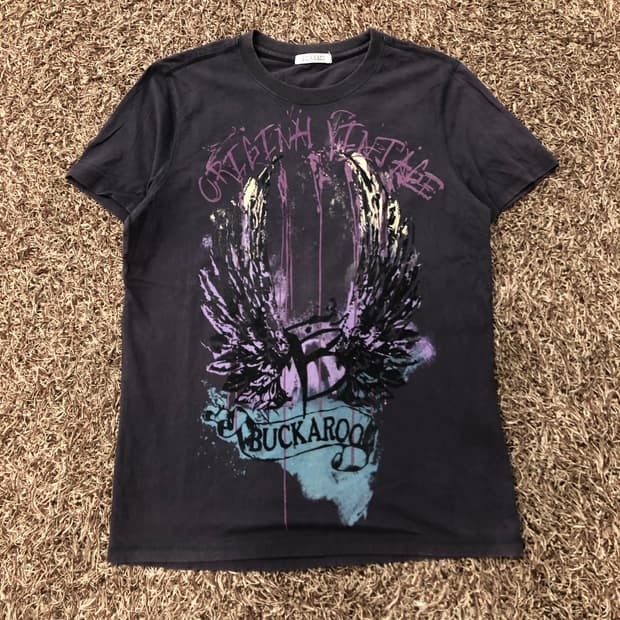 버커루 Y2K 오리엔탈 펑크 티셔츠