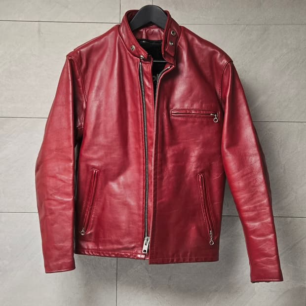 Schott 쇼트 641 Cafe Racer 38 Red