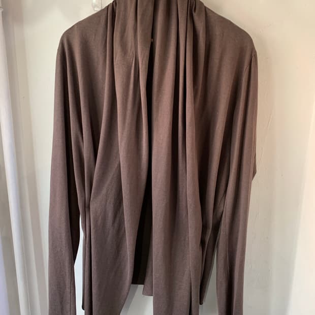 카즈유키 쿠마가이 어태치먼트 드레이프 가디건