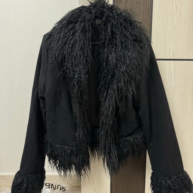 h&m 트리밍퍼 자켓 무스탕