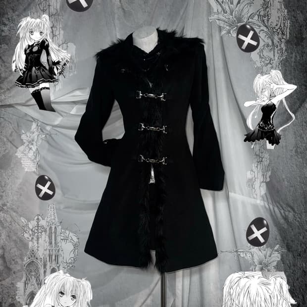 세라깔 무채색 고스고딕 화이트 코르셋 코디세트 