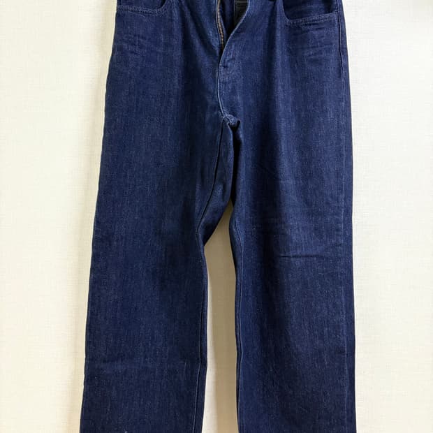 유니클로 와이드스트레이트진 31 68블루